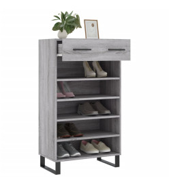 Armoire à chaussures sonoma gris 60x35x105 cm bois d'ingénierie