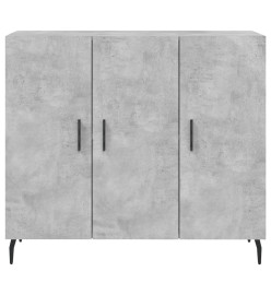 Buffet gris béton 90x34x80 cm bois d'ingénierie