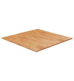 Dessus de table carré Marron clair90x90x2,5cm Bois chêne traité