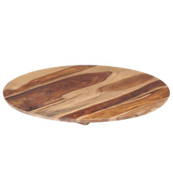 Dessus de table Bois solide Rond 25-27 mm 60 cm