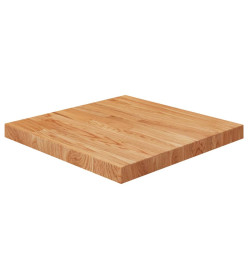 Dessus de table carré Marron clair 50x50x4 cm Bois chêne traité