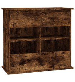 Support pour aquarium chêne fumé 81x36x73 cm bois d'ingénierie