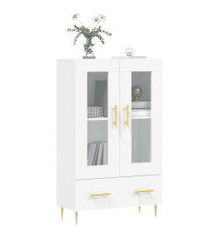 Buffet haut blanc 69,5x31x115 cm bois d'ingénierie