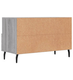 Meuble TV Sonoma gris 80x36x50 cm Bois d'ingénierie