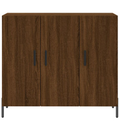 Buffet chêne marron 90x34x80 cm bois d'ingénierie