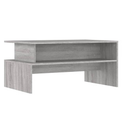 Table basse sonoma gris 90x55x42,5 cm bois d'ingénierie