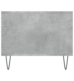 Table basse gris béton 102x50x40 cm bois d'ingénierie