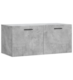 Armoire murale gris béton 80x36,5x35 cm bois d'ingénierie