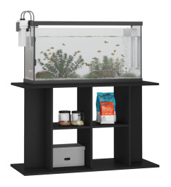 Support pour aquarium noir 100x40x60 cm bois d'ingénierie