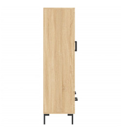 Buffet haut chêne sonoma 69,5x31x115 cm bois d'ingénierie