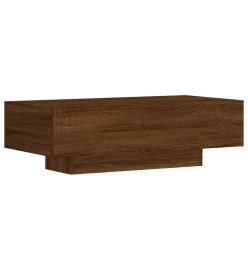 Table basse chêne marron 100x49,5x31 cm bois d'ingénierie