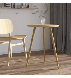 Table de bistro Marron clair Ø60x76 cm MDF et fer