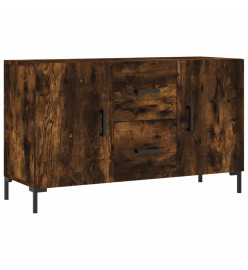 Buffet chêne fumé 100x36x60 cm bois d'ingénierie