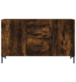 Buffet chêne fumé 100x36x60 cm bois d'ingénierie