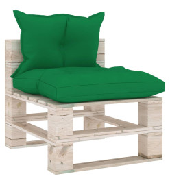 Salon palette de jardin 6 pcs avec coussins bois de pin