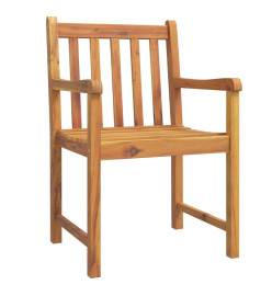 Chaises de jardin lot de 8 56x55,5x90 bois massif d'acacia