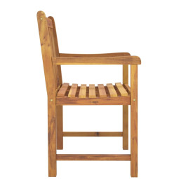 Chaises de jardin lot de 8 56x55,5x90 bois massif d'acacia