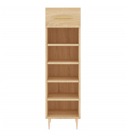 Armoire à chaussures chêne sonoma 30x35x105cm bois d'ingénierie