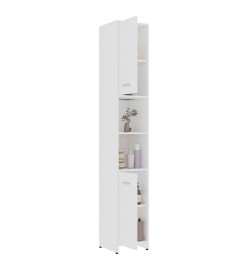 Ensemble de meubles de salle de bain 3 pcs Blanc Aggloméré