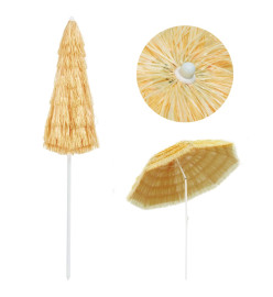 Parasol de plage Naturel 240 cm Style hawaïen