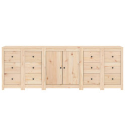 Buffet 230x35x80 cm Bois massif de pin