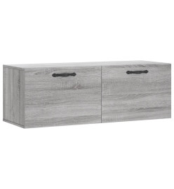 Armoire murale sonoma gris 100x36,5x35 cm bois d'ingénierie