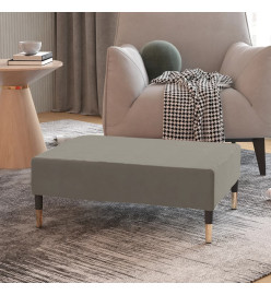Repose-pied Gris clair 78x56x32 cm Velours