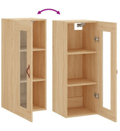 Armoire murale chêne sonoma 34,5x34x90 cm