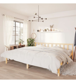 Cadre de lit Bois de pin massif 200x200 cm