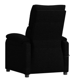 Fauteuil inclinable électrique Noir Tissu