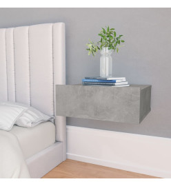 Tables de chevet flottantes 2 pcs Gris béton 40x30x15 cm