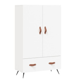 Buffet haut blanc 69,5x31x115 cm bois d'ingénierie