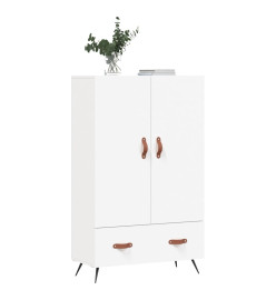 Buffet haut blanc 69,5x31x115 cm bois d'ingénierie