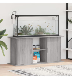 Support pour aquarium sonoma gris 121x41x58cm bois d'ingénierie