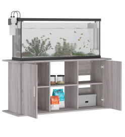 Support pour aquarium sonoma gris 121x41x58cm bois d'ingénierie