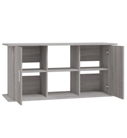 Support pour aquarium sonoma gris 121x41x58cm bois d'ingénierie