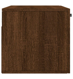 Armoire murale chêne marron 80x36,5x35 cm bois d'ingénierie