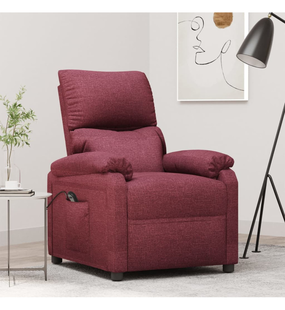 Fauteuil Rouge bordeaux Tissu