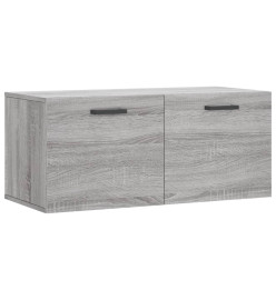 Armoire murale sonoma gris 80x36,5x35 cm bois d'ingénierie