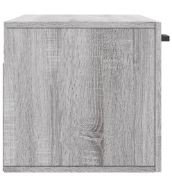 Armoire murale sonoma gris 80x36,5x35 cm bois d'ingénierie