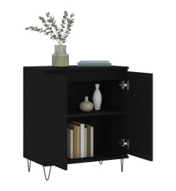 Buffet Noir 60x35x70 cm Bois d'ingénierie