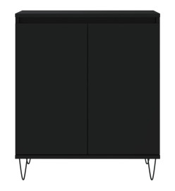 Buffet Noir 60x35x70 cm Bois d'ingénierie