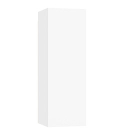 Ensemble de meubles TV 8 pcs Blanc Bois d'ingénierie