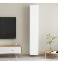 Meubles TV 2 pcs Blanc 30,5x30x90 cm Aggloméré