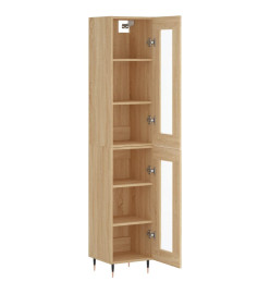 Buffet haut Chêne sonoma 34,5x34x180 cm Bois d'ingénierie