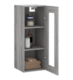 Armoire murale sonoma gris 34,5x34x90 cm