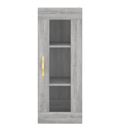 Armoire murale sonoma gris 34,5x34x90 cm