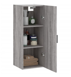 Armoire murale sonoma gris 34,5x34x90 cm