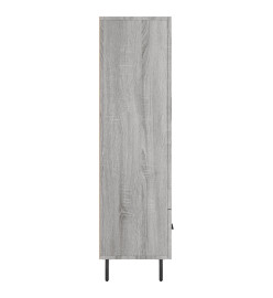 Buffet haut sonoma gris 69,5x31x115 cm bois d'ingénierie