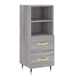 Buffet haut Sonoma gris 34,5x34x180 cm Bois d'ingénierie